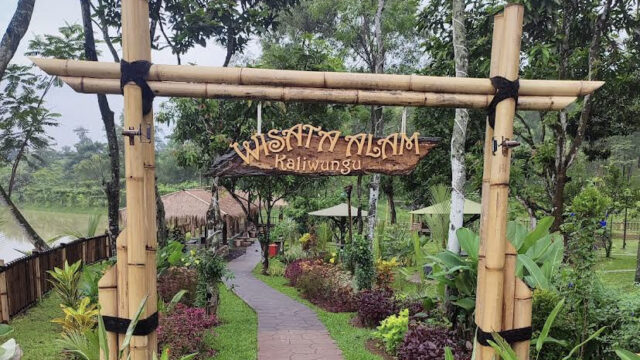 Pagar selamat datang di Wisata Alam Kaliwungu